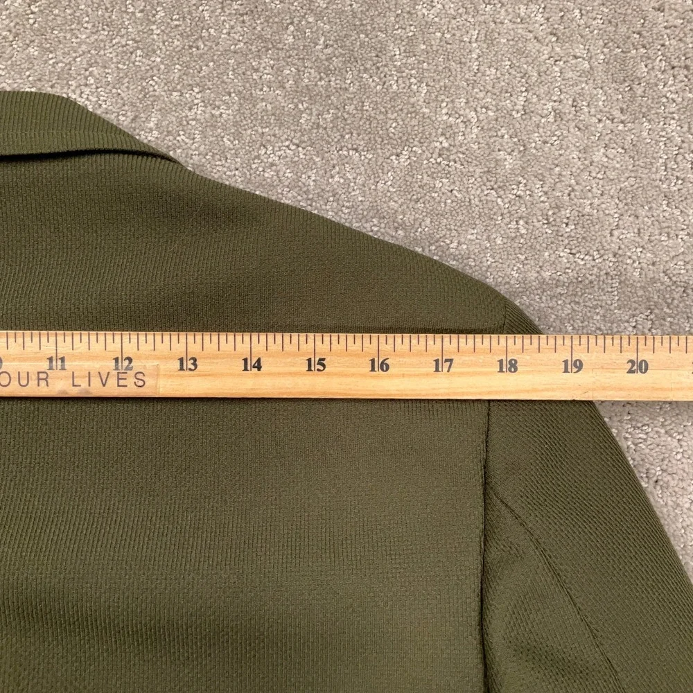 Palm Beach Suit Mens 42R Olive Green 2pc Gold Button 70s Leisure USA Officewear